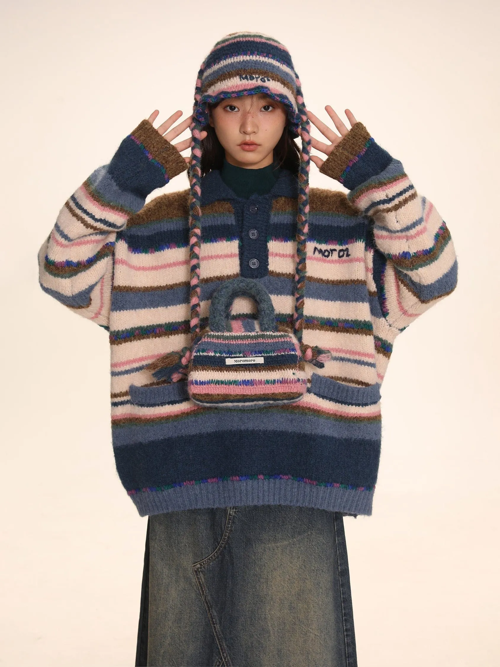 Striped Woolen Beanie