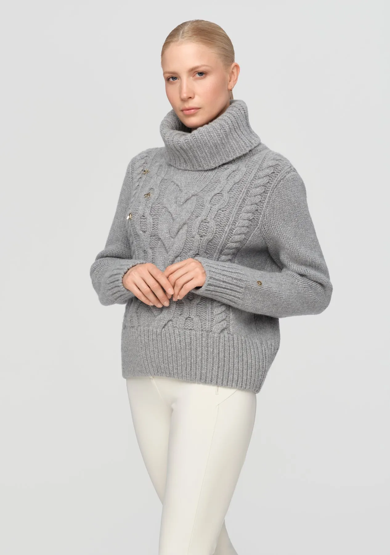 SUGARBEE Merino Cashmere Sweater lunar