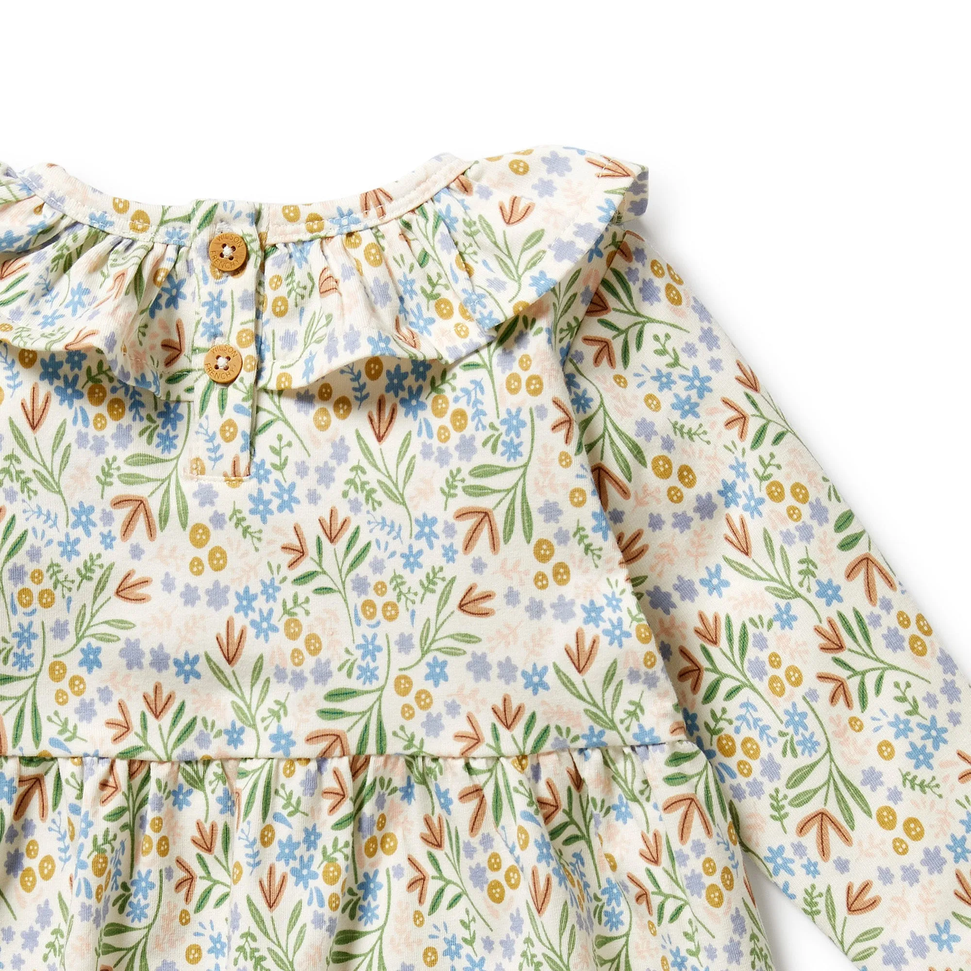Tinker Floral Organic Ruffle Dress