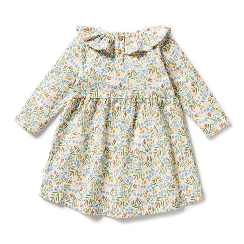 Tinker Floral Organic Ruffle Dress
