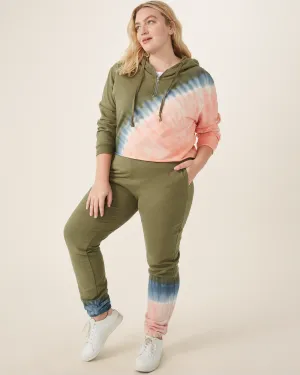 Toni Tie-Dye Joggers | Light Green / Pink