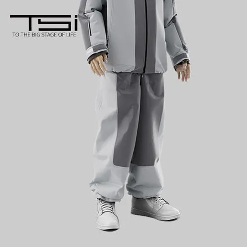 TSI 23/24 Upgraded 3L Grey Snowboarding Jacket & Pants