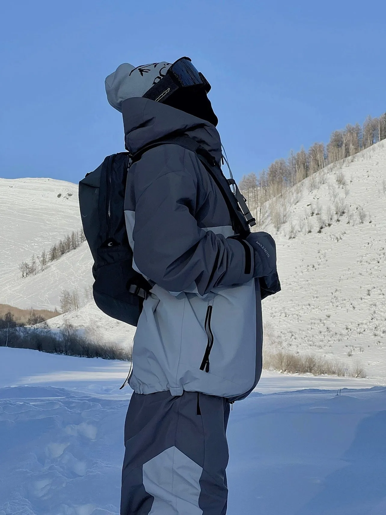TSI 23/24 Upgraded 3L Grey Snowboarding Jacket & Pants