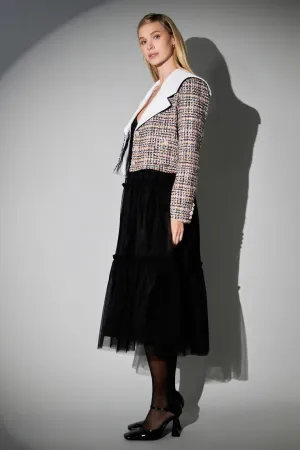 Tweed Jacket with Sailor Collar