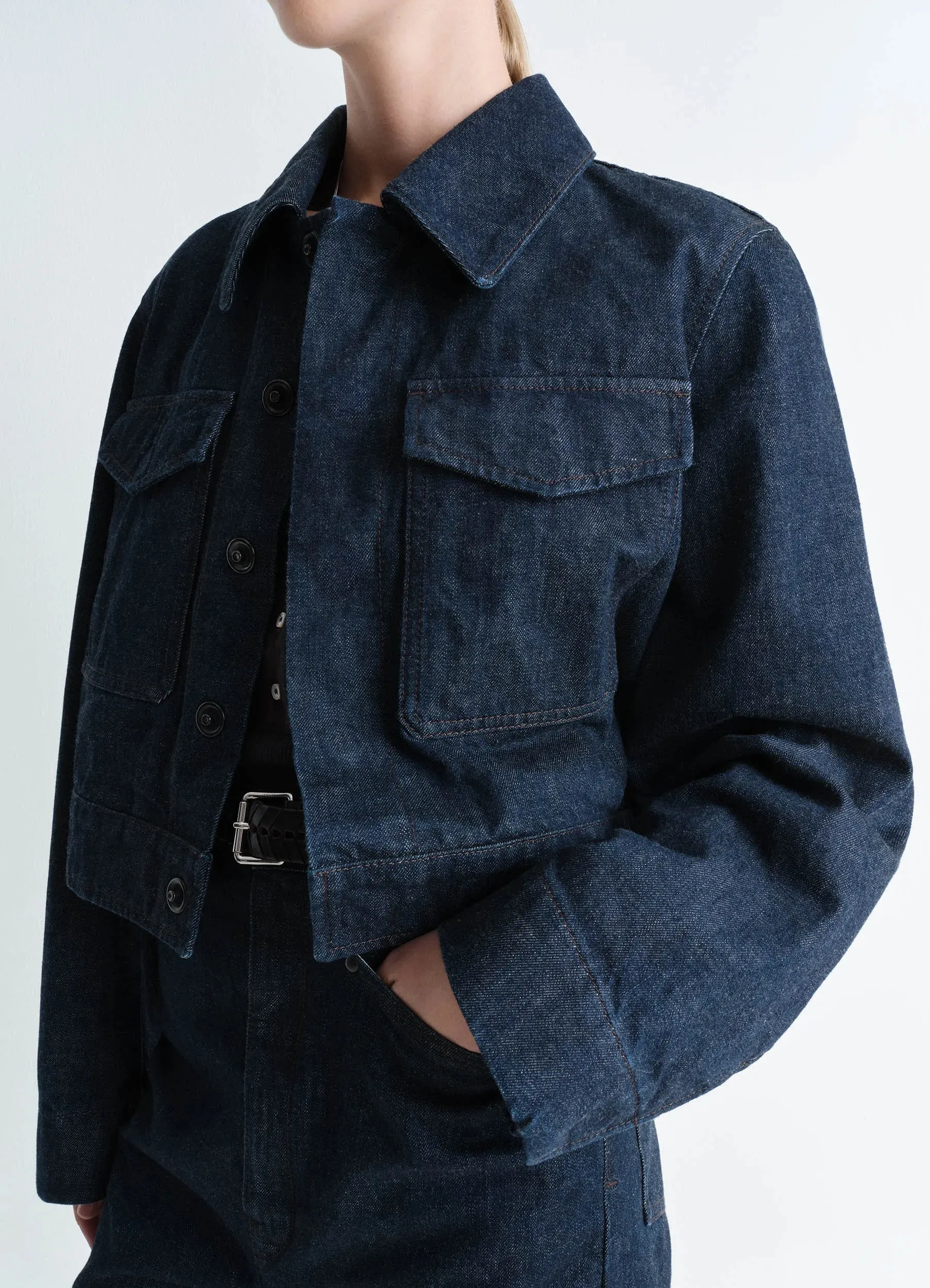 TWO POCKET CROPPED JACKET