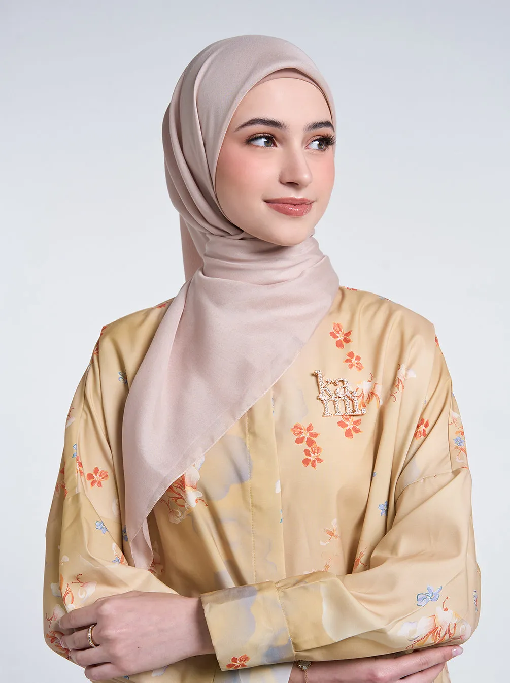 ULTRA PARIS SCARF PLAIN BUTTERCREAM