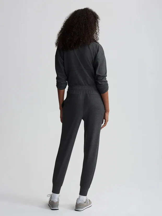 Varley Brushed Rib Slim Cuff Pant 27.5, Black Marl