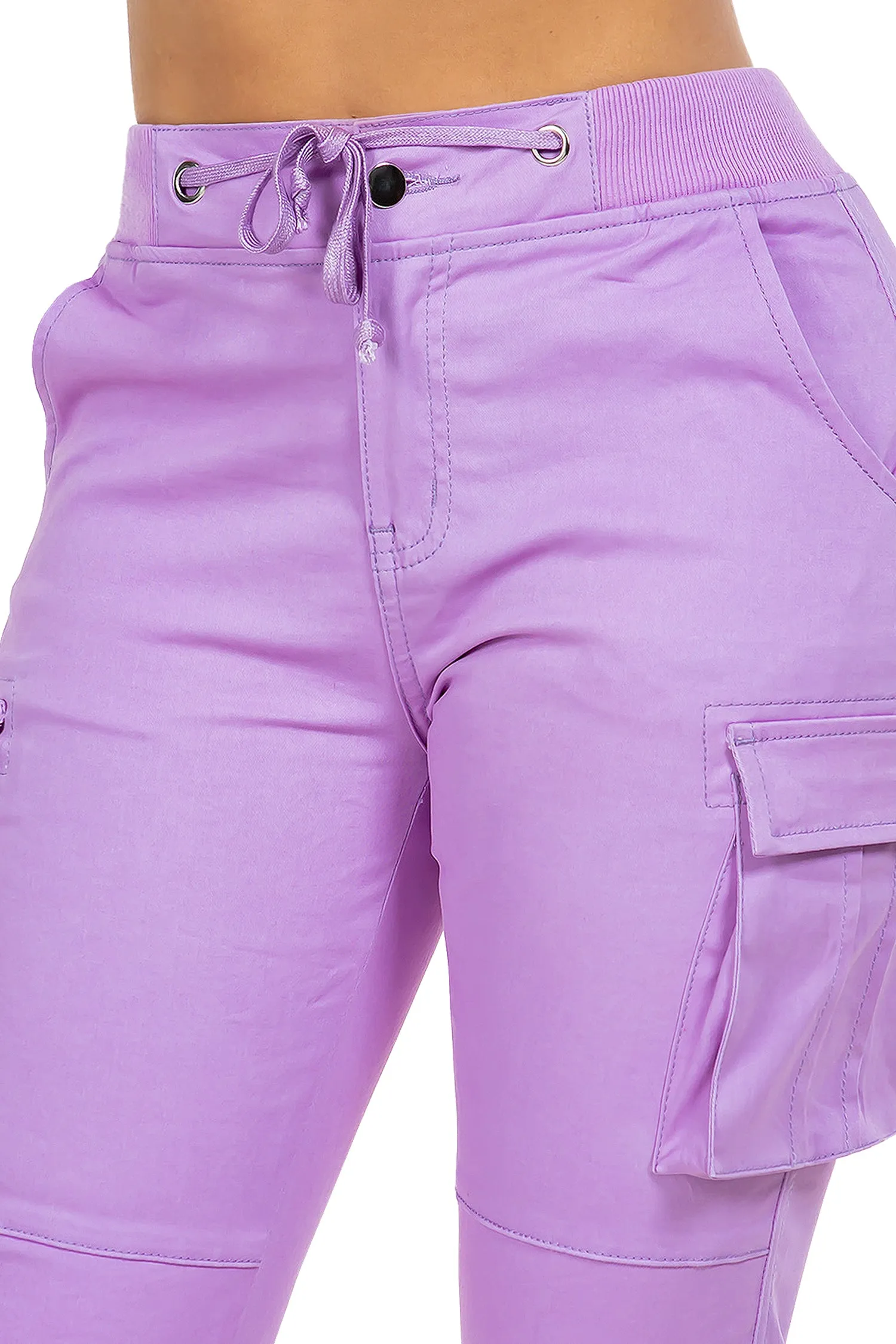 Women's Essential Colored Cargo Joggers
