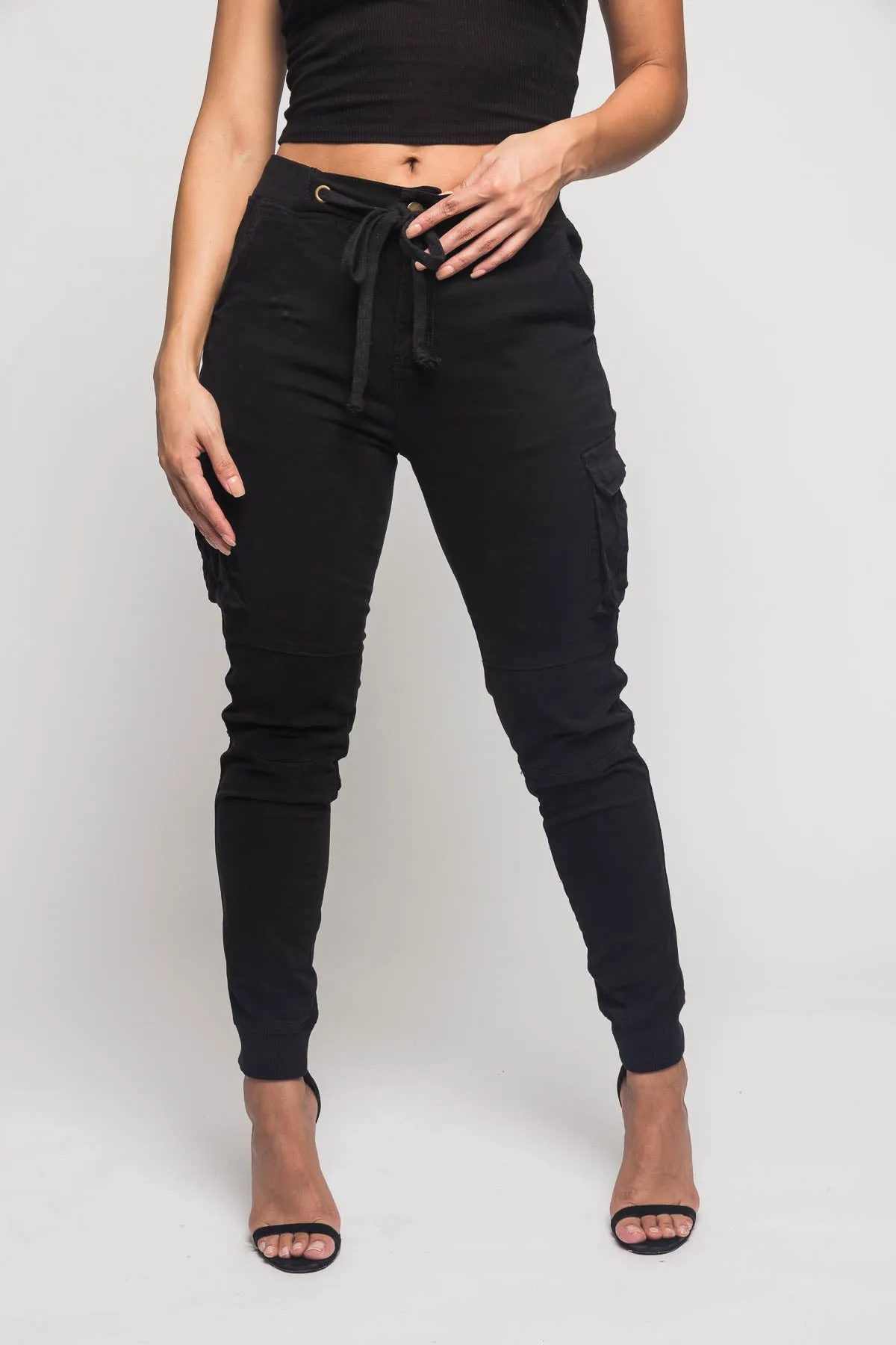 Women's Essential Colored Cargo Joggers