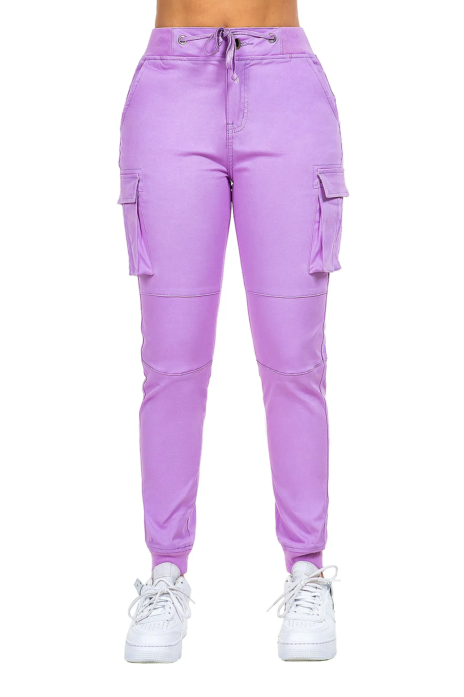 Women's Essential Colored Cargo Joggers