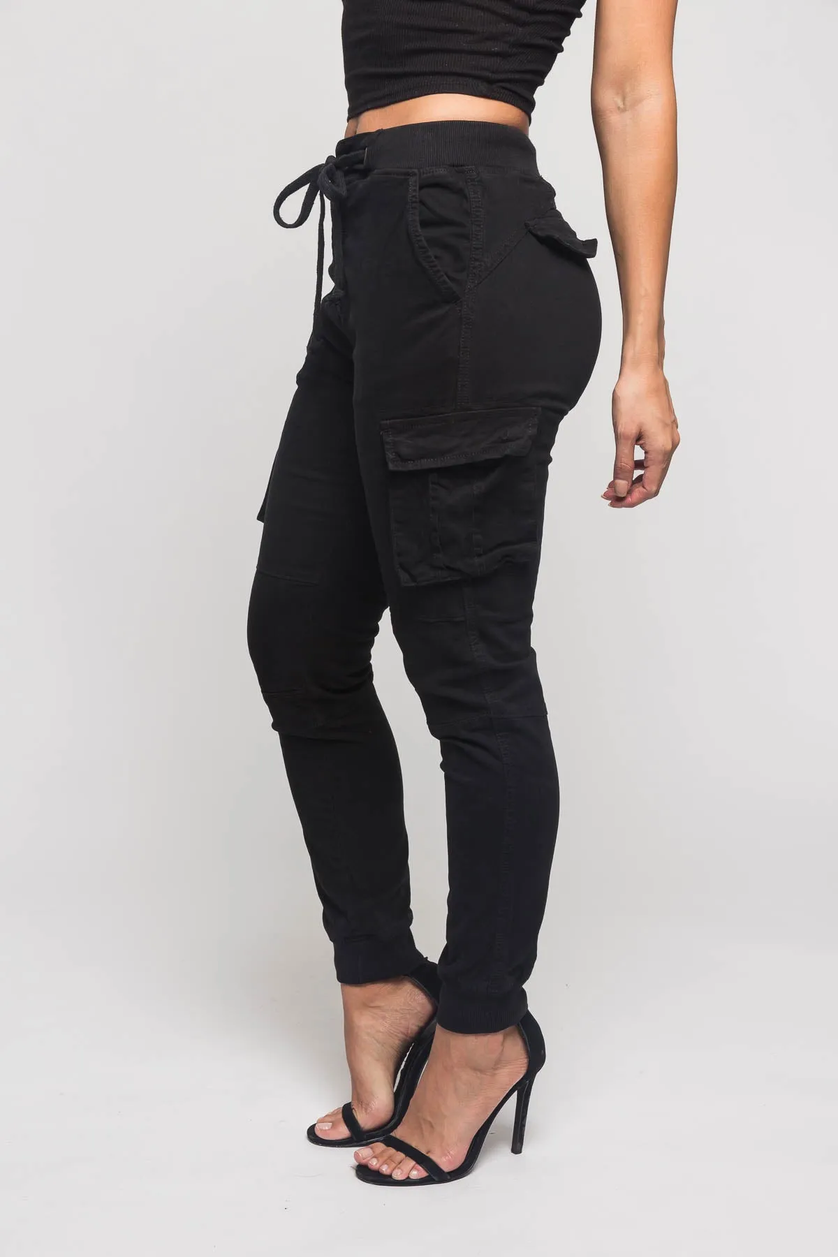 Women's Essential Colored Cargo Joggers