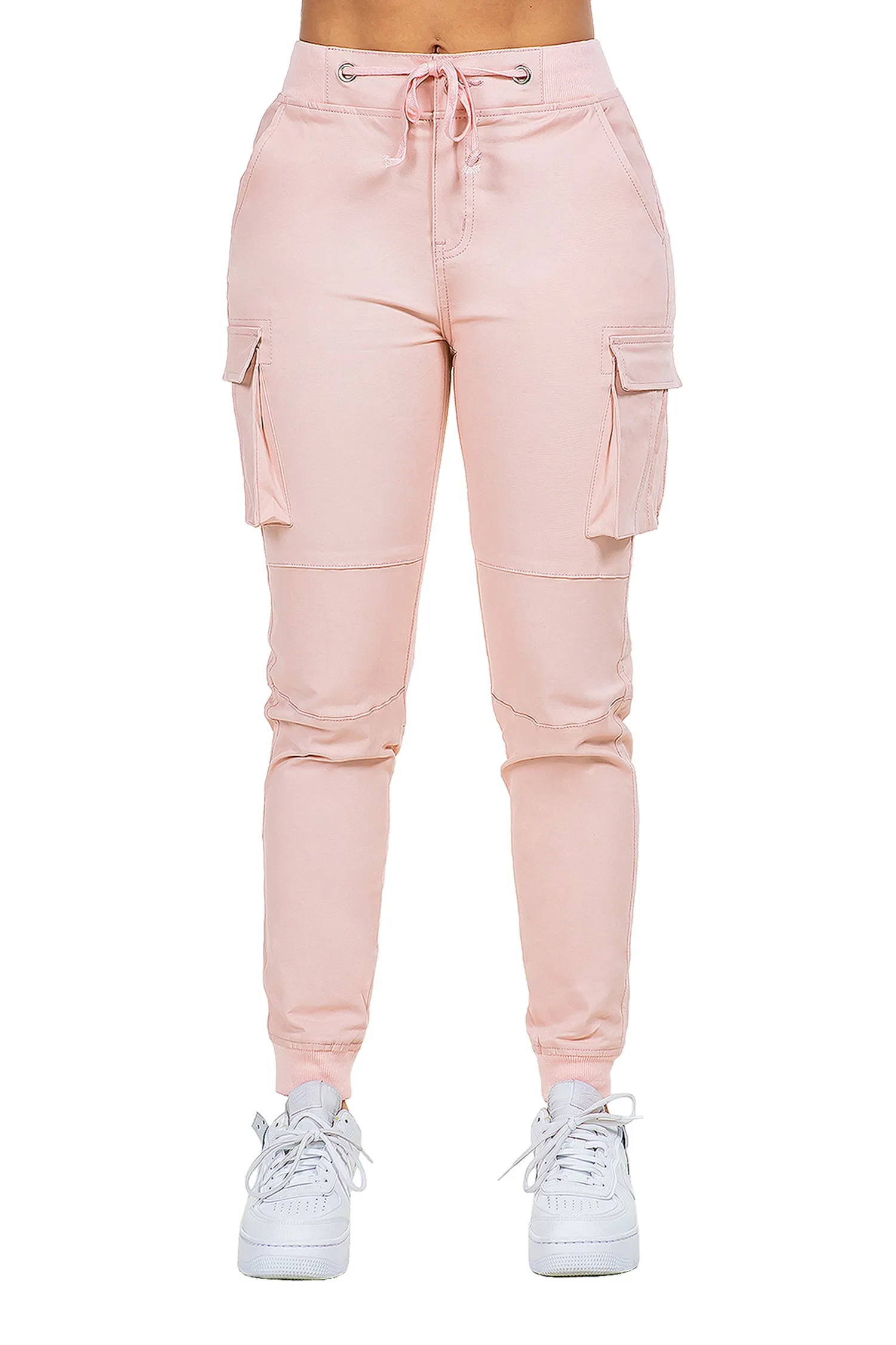 Women's Essential Colored Cargo Joggers