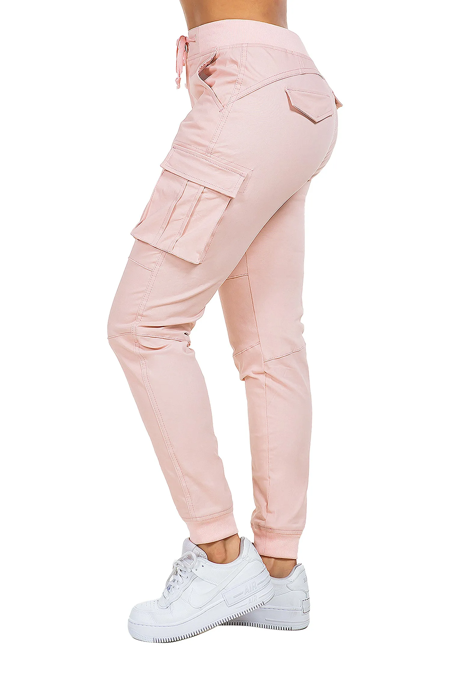 Women's Essential Colored Cargo Joggers
