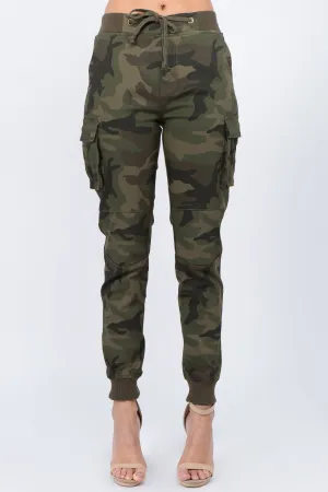 Women's Essential Colored Cargo Joggers