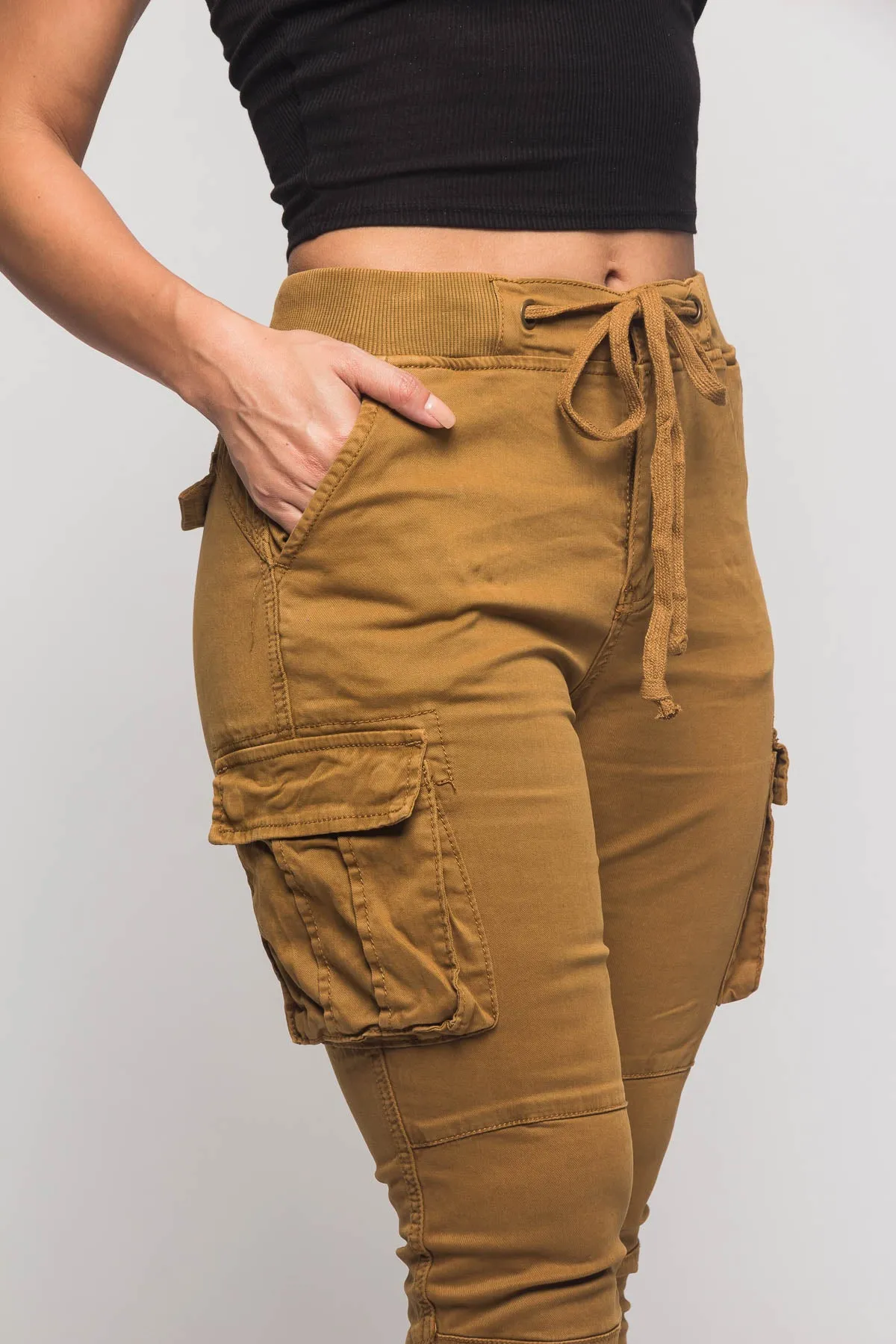 Women's Essential Colored Cargo Joggers