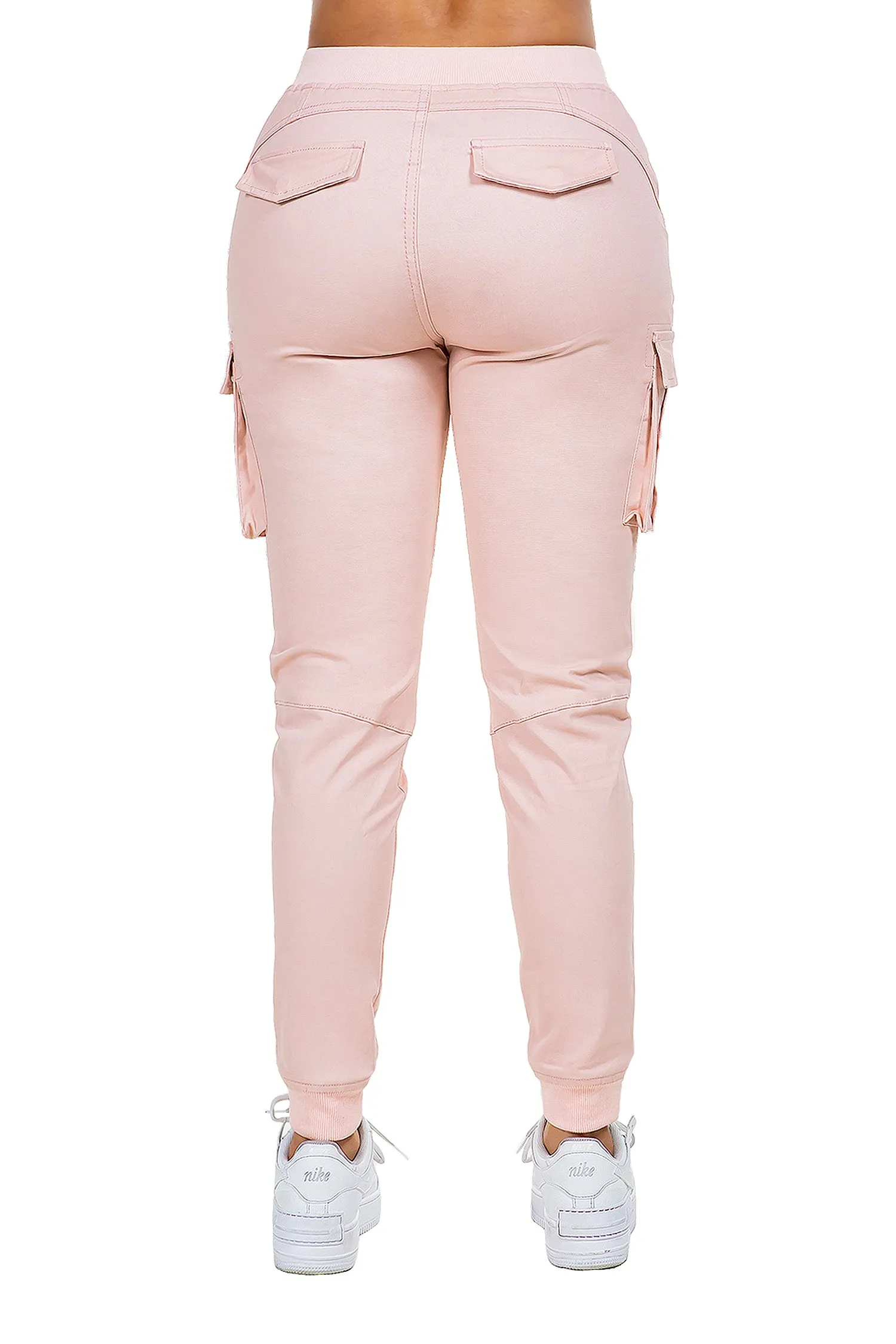 Women's Essential Colored Cargo Joggers