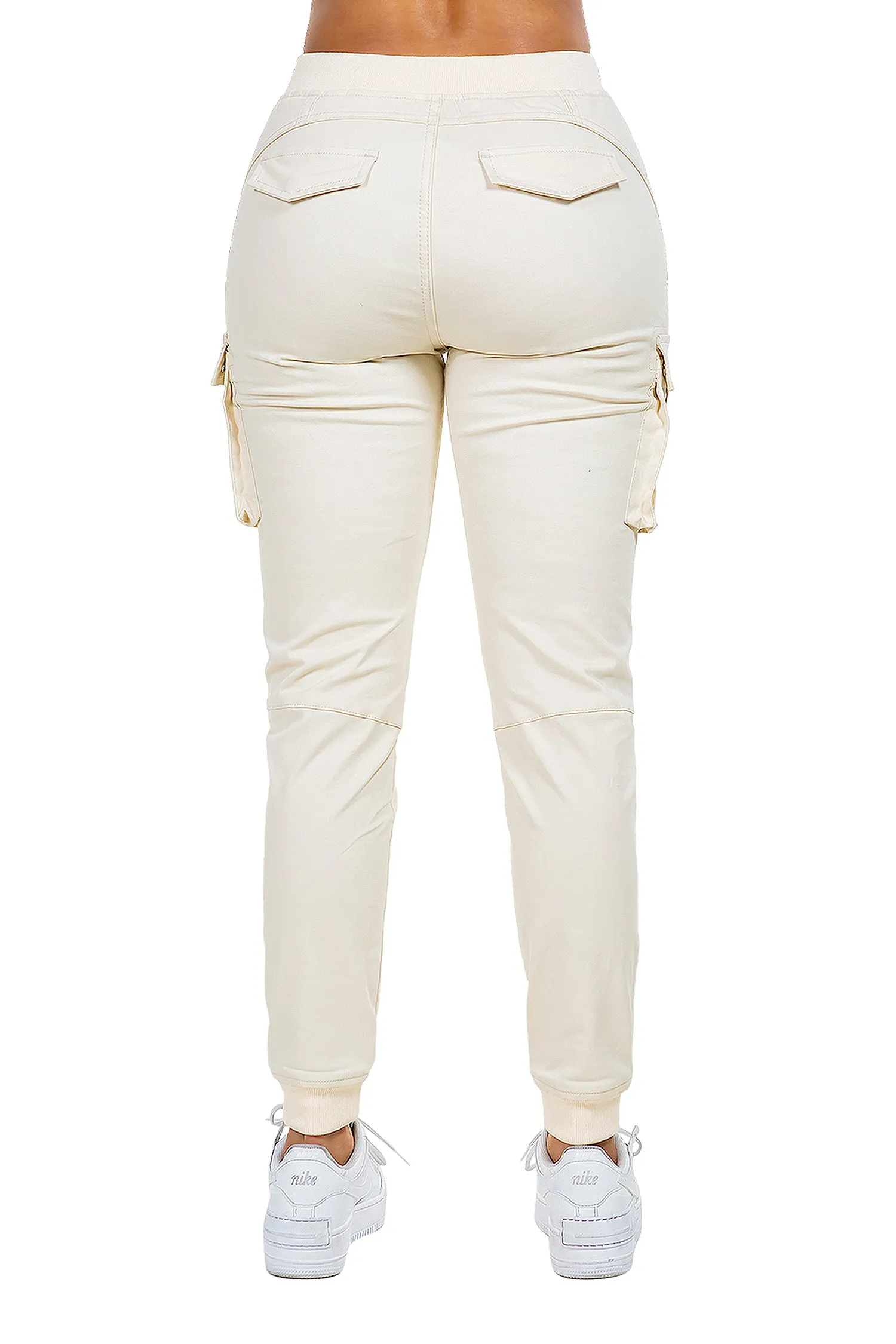 Women's Essential Colored Cargo Joggers