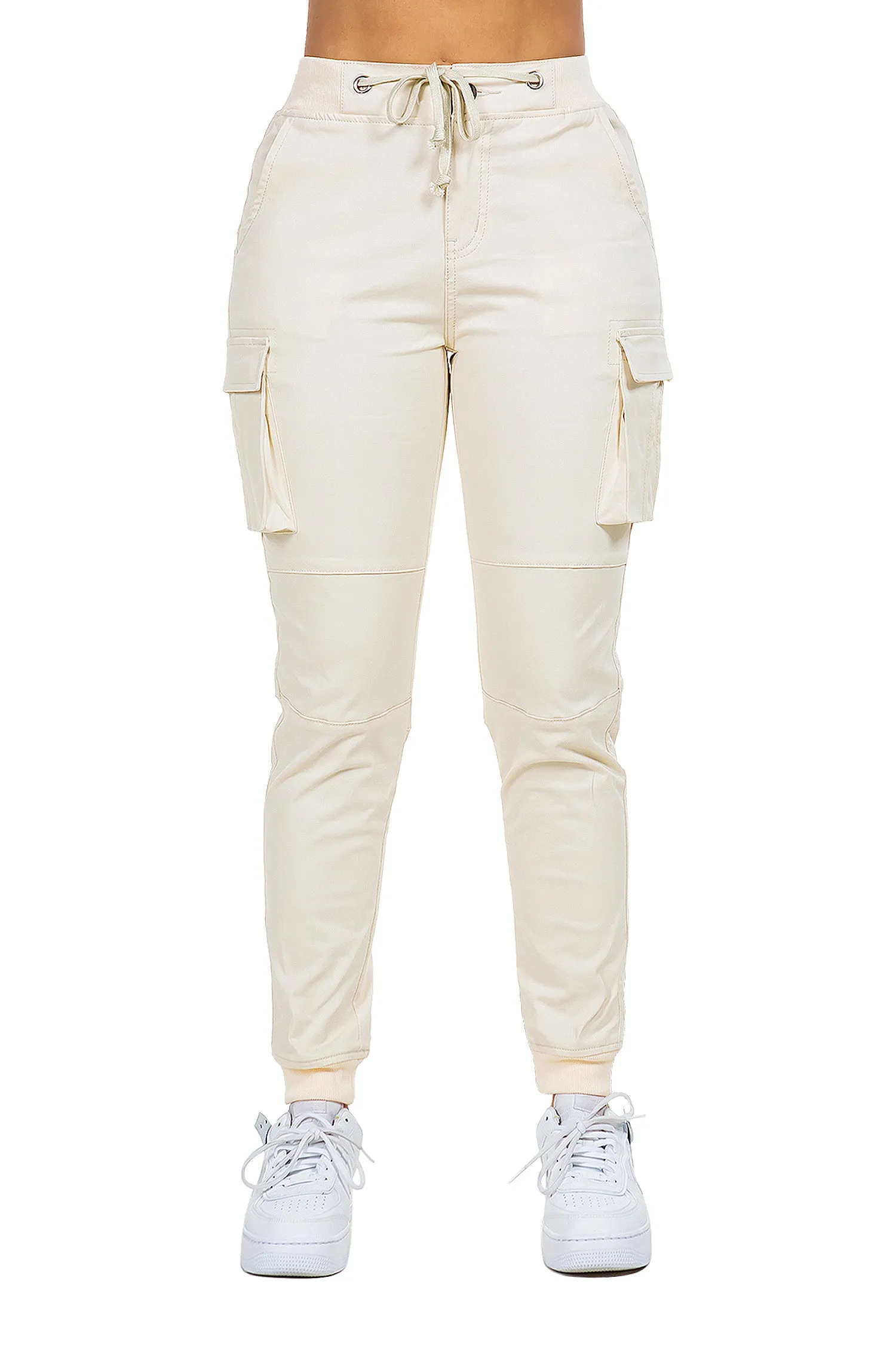 Women's Essential Colored Cargo Joggers