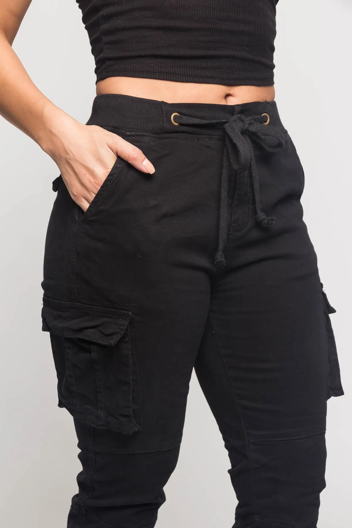 Women's Essential Colored Cargo Joggers