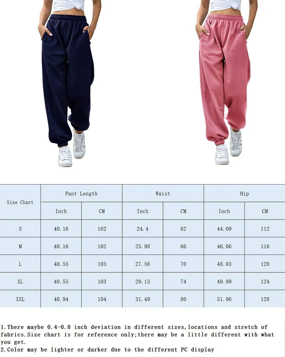 Women'S High Waisted Sweatpants Workout Active Joggers Pants Baggy Lounge Bottoms