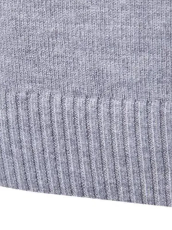 Wool Thick Knitted Turtleneck Men Sweater