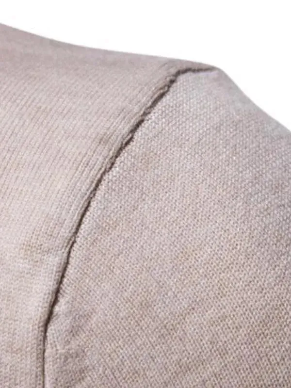 Wool Thick Knitted Turtleneck Men Sweater