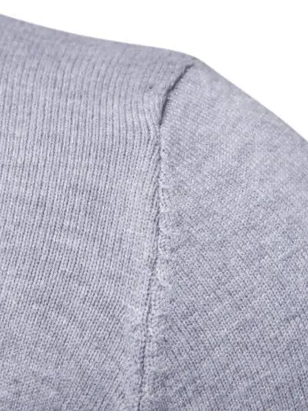 Wool Thick Knitted Turtleneck Men Sweater