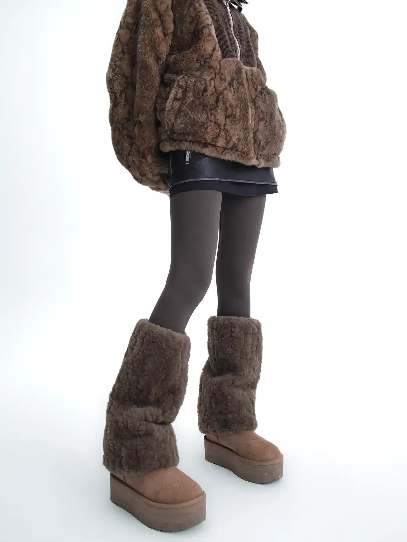 Zoe Fluffy Leg Warmers